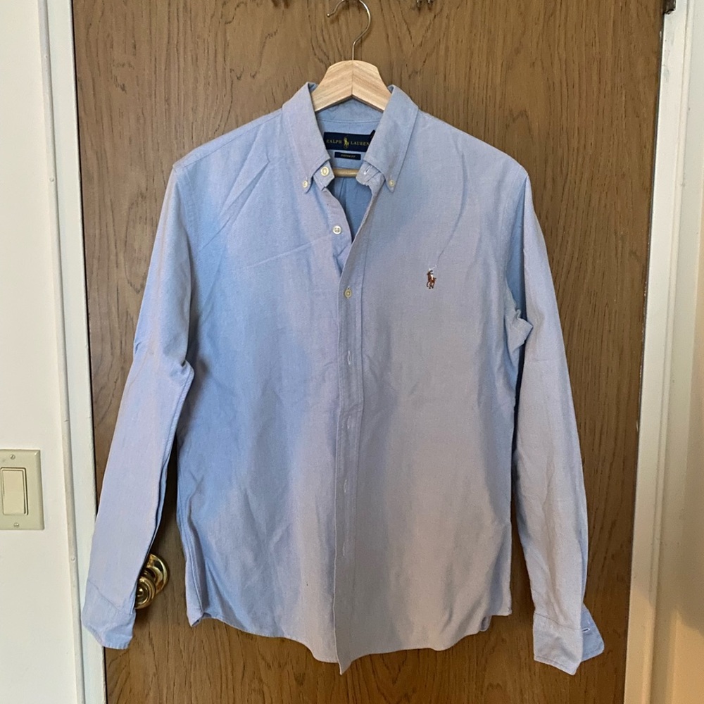 Ralph Lauren, 100%cotton, sizeM, blue shirt,